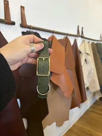 Leather Dog Collar Workshop at Ember and Stitch