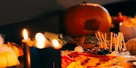 Halloween Cake Canvas Night