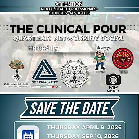 The Clinical Pour: Quarterly Networking Social for Mental Health Advocates