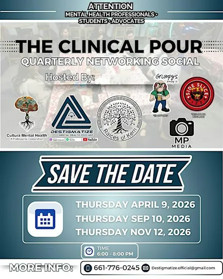 The Clinical Pour: Quarterly Networking Social for Mental Health Advocates