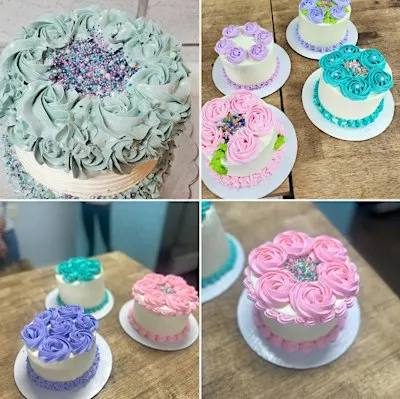 Beginner Cake Decorating Foundations with Extreme Piping! Mini-Cakes!!