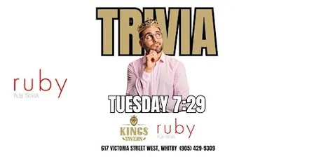 Tuesday Night Trivia at Kings Tavern in Whitby