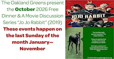 The Oakland Greens October 2026 Free Movie Series