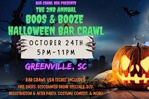 Greenville Boos & Booze Halloween Bar Crawl