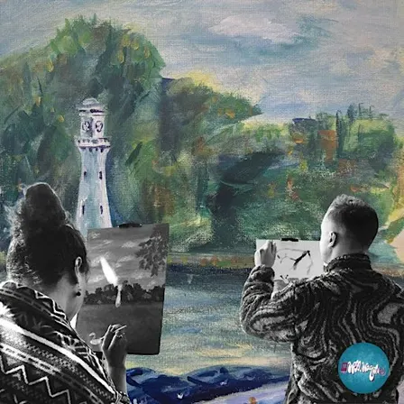 Plein Air painting in Roath Park