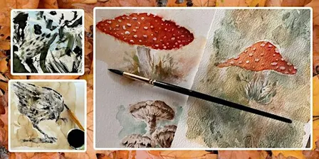 Autumn Watercolour Workshop: Mushrooms & October Moments