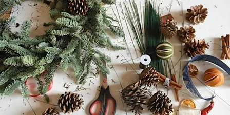 Christmas wreath making workshop