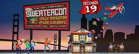 Ugly Sweater Pub Crawl San Francisco - Sweatercon