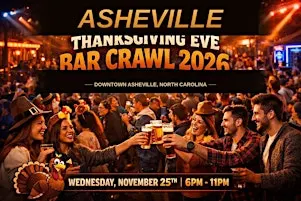Asheville Official Thanksgiving Eve Bar Crawl 2026