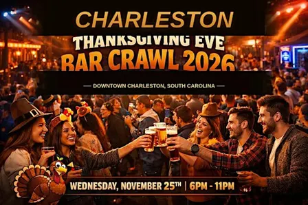 Charleston Official Thanksgiving Eve Bar Crawl 2026