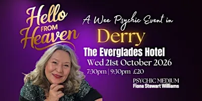 Halloween A Wee Psychic Night in Derry - Hello from Heaven