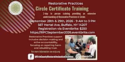 Two-Day Restorative Practices Circle Certificate Training