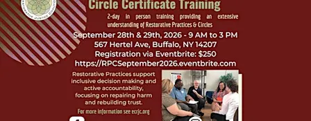 Two-Day Restorative Practices Circle Certificate Training