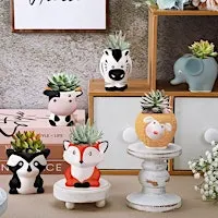 Paint Your Own Animal Succulent Planter