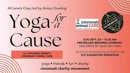 Yoga for a Cause - benefitting Cincinnati Animal CARE