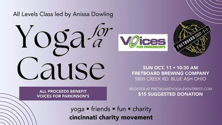 Yoga for a Cause - benefitting Voices for Parkinson's