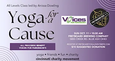 Yoga for a Cause - benefitting Voices for Parkinson's