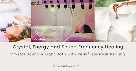 Crystal bed and Sound frequencies with Master Reiki & Spiritual Healing