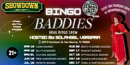Baddies Bingo: Drag Bingo Show at Showdown