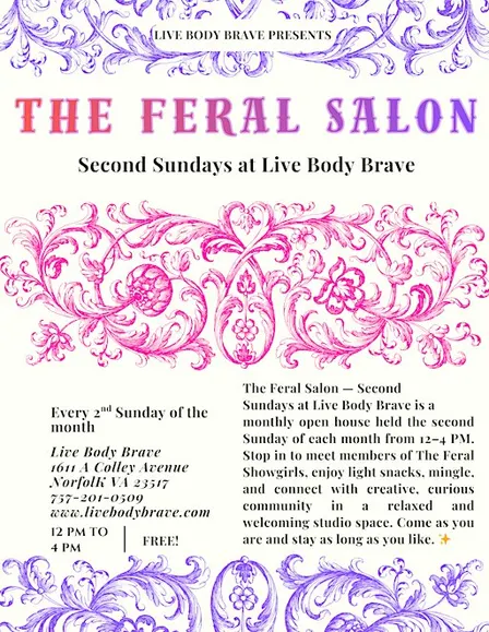 The Feral Salon: Second Sundays at Live Body Brave