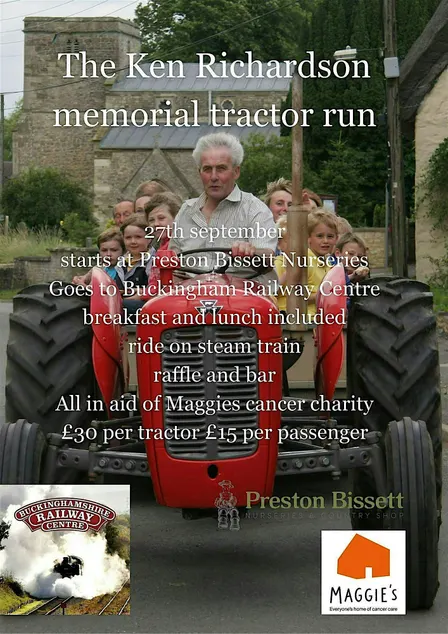 THE KEN RICHARDSON MEMORIAL TRACTOR RUN SUNDAY 27th SEPTEMBER