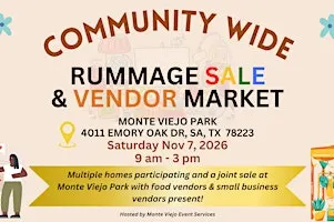 Community Wide Rummage Sale & Vendor Market