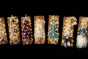 Light Up Sea Glass or Seashell Wall Hanging