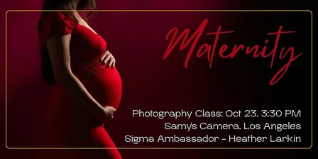 Studio Maternity Portraits w/ Sigma Ambassador Heather Larkin - Los Angeles