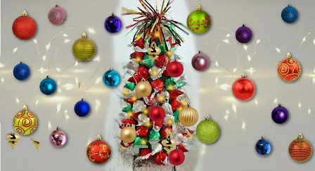 Table top Christmas lolly tree booked out
