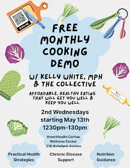 FREE Cooking Demonstration: Affordable, Healthy Eating w/ Kelly White, MPH