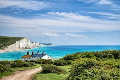 HIKE 22km Seven Sisters coastal - The Towering Chalk Sea Cliffs of Sussex