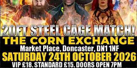 AMERICAN WRESTLING EPW DONCASTER 20FT STEEL CAGE MATCH!