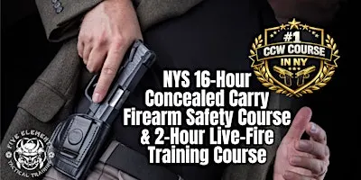 #1 Rated NYS Concealed Carry 18-Hour CCW Permit Course Sun 9/20 & Sun 9/27