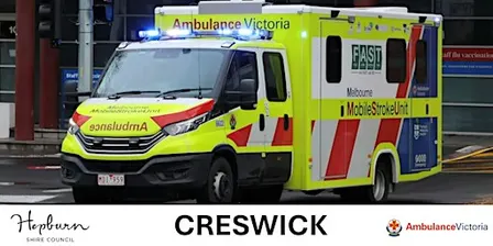 Ambulance Victoria: Stroke awareness (FAST) + Morning Tea (Creswick)