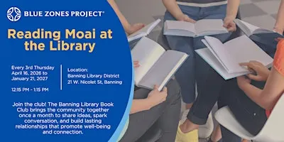 Book Club Moai at Banning Library District - BZP Banning