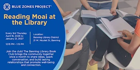 Book Club Moai at Banning Library District - BZP Banning