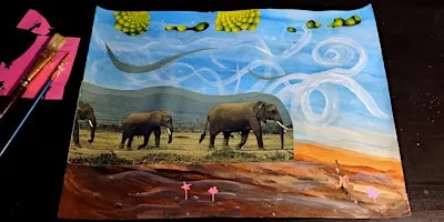 Surreal Landscape Collage at On Paper