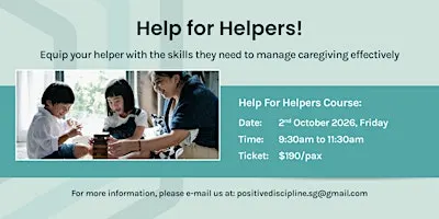 Help For Helpers! 2026
