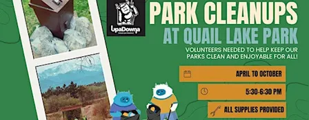 Park Cleanup at Quail Lake Park