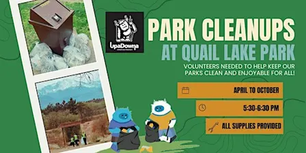 Park Cleanup at Quail Lake Park