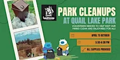Park Cleanup at Quail Lake Park
