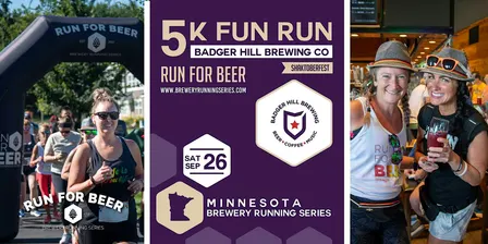 5k Fun Run x Badger Hill Brewing Co | 2026 MN Brewery Running Series