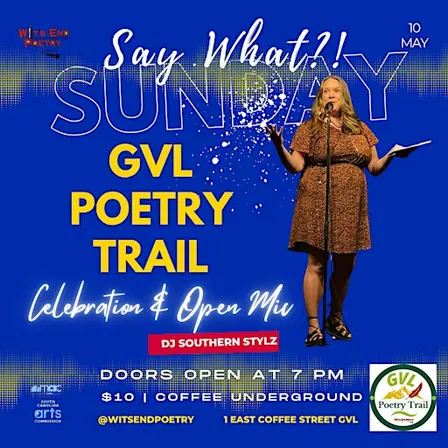 GVL Poetry Trail Celebration at Say What!