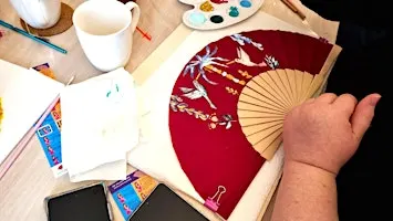 Handfächer‑Workshop im Kreativ Salon: Farbe für den grauen November.