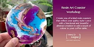 Resin Art Coaster Workshop @ Room To Imagine