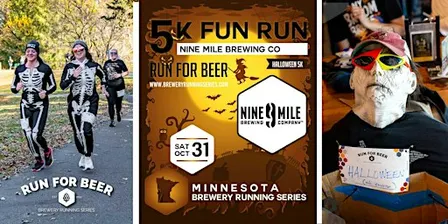 Halloween 5k Fun Run at 9 Mile Brewing Co | 2026 MN Brewery Run