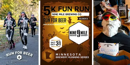 Halloween 5k Fun Run at 9 Mile Brewing Co | 2026 MN Brewery Run