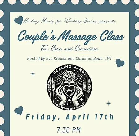 Couple's Massage Class for Care and Connection