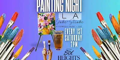 Painting Night a Comedy Paint & Sip