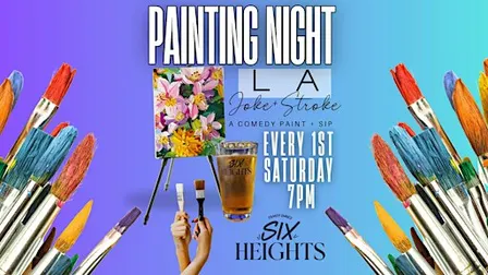 Painting Night a Comedy Paint & Sip